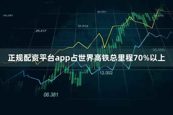 正规配资平台app占世界高铁总里程70%以上